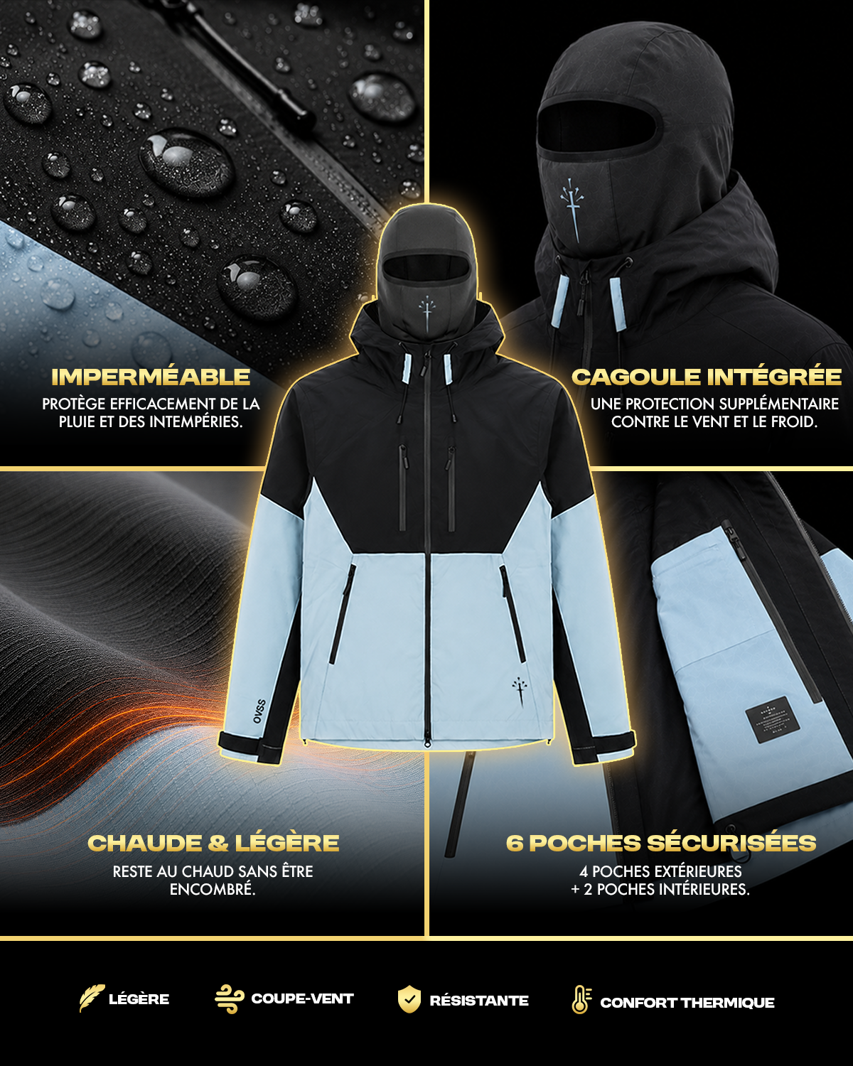 VESTE NINJA - BLEUE