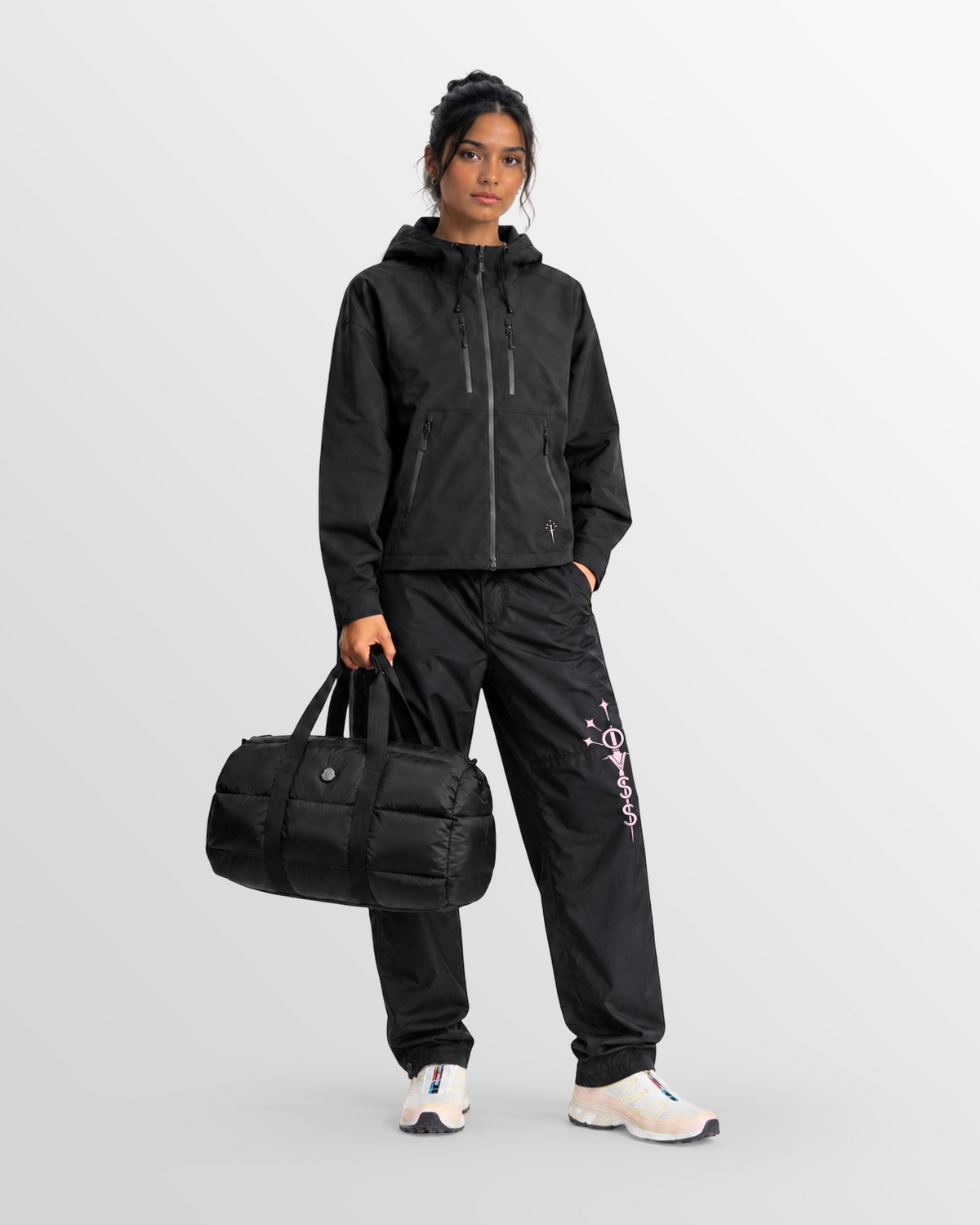 Ensemble Ninja rose/noir OVSS, tenue complète en pied