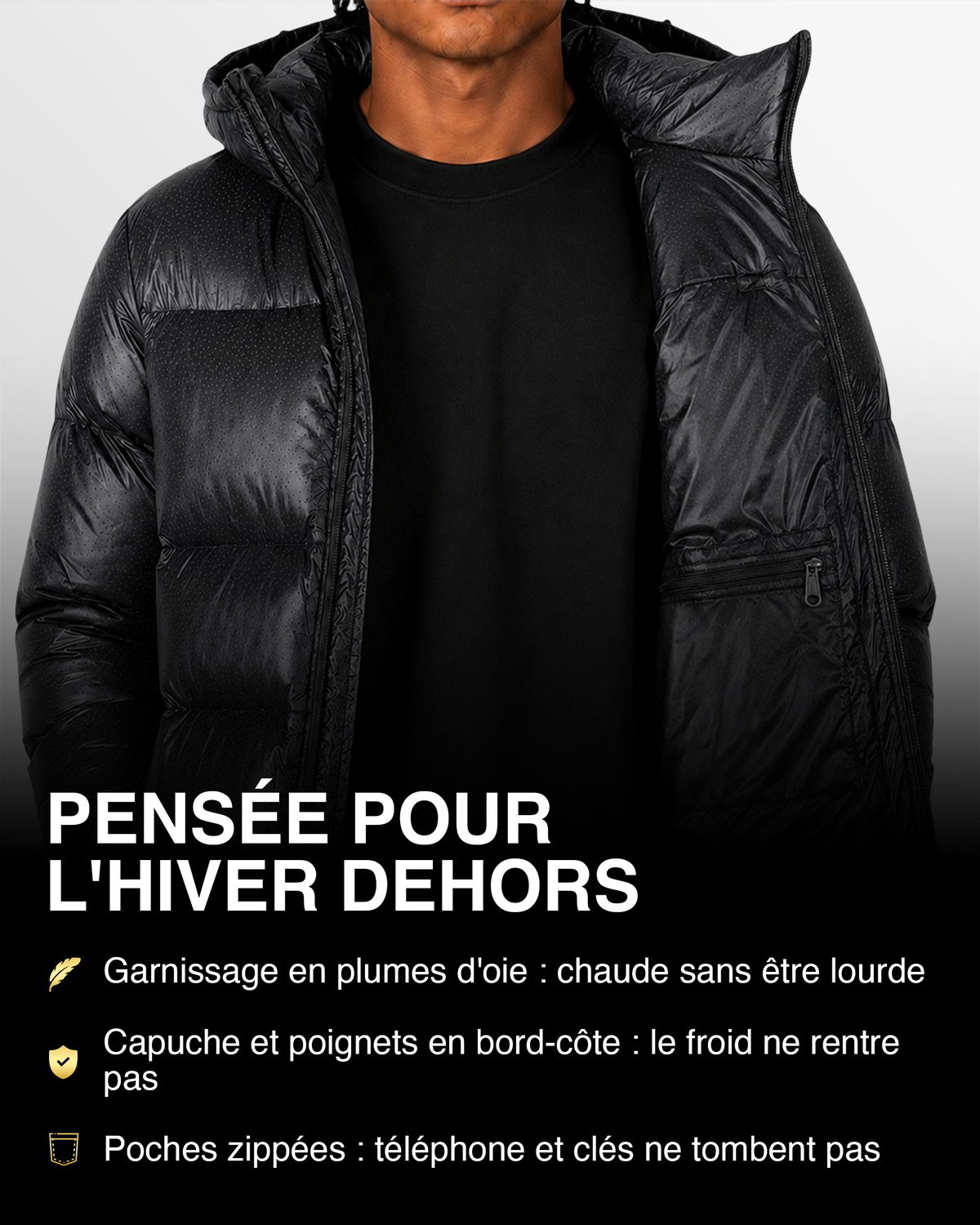 DOUDOUNE NOIR - SKI