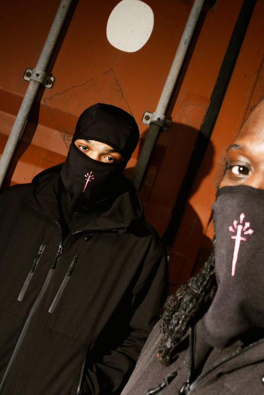 VESTE NINJA - ROSE/NOIR