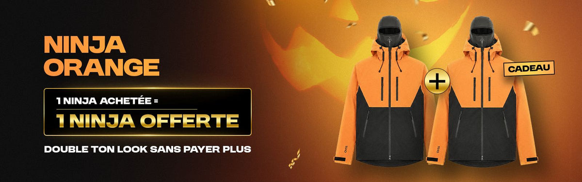 VESTE NINJA - ORANGE/NOIR