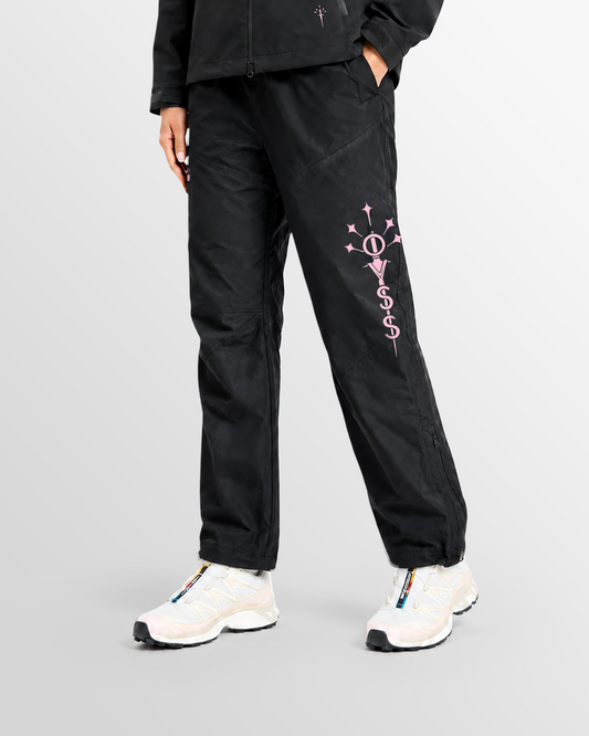 Jogging Ninja noir/rose OVSS, bas porté avec baskets